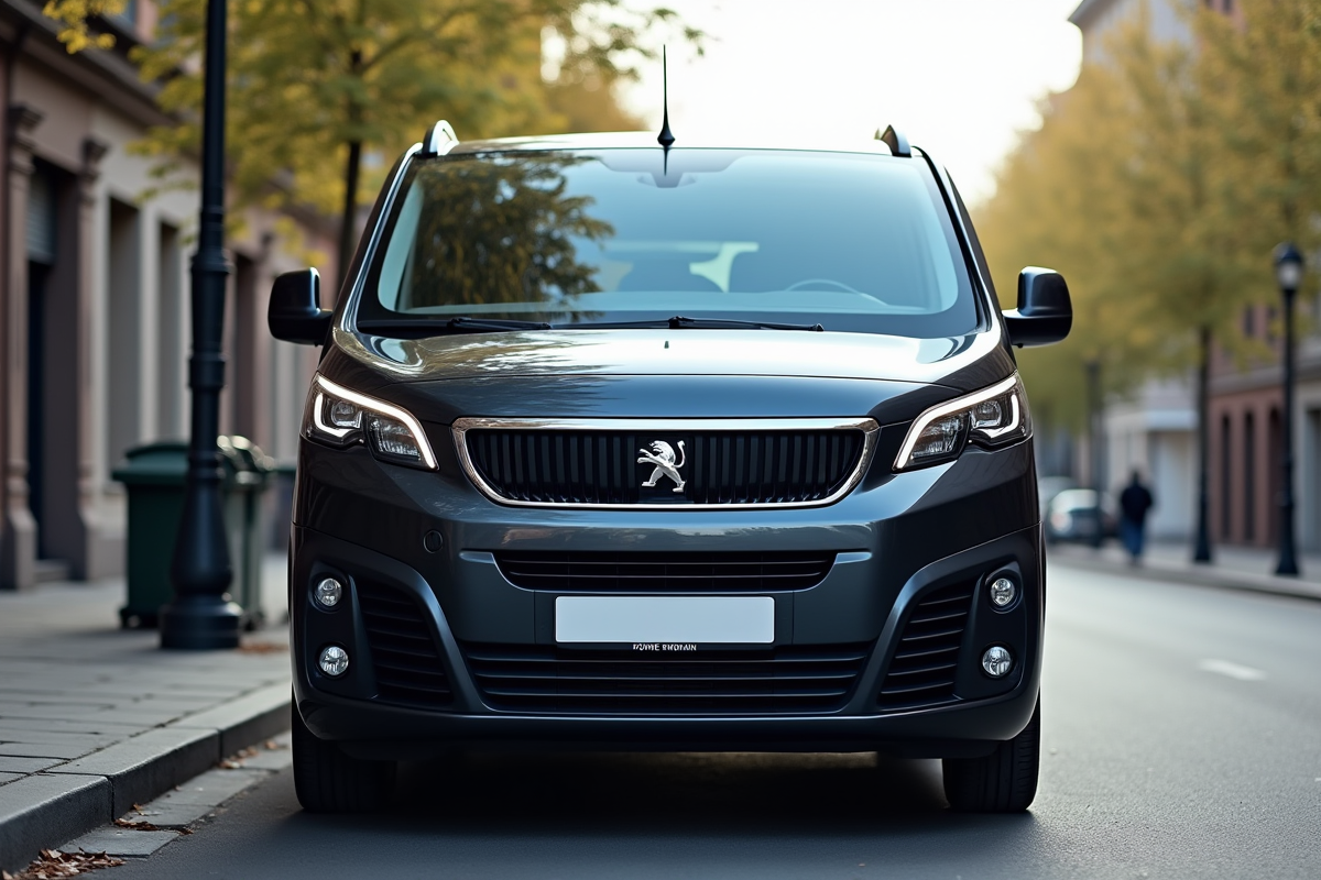 Voiture Peugeot Expert en extérieur en ville vue de face